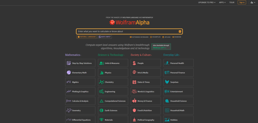 Wolfram Alpha is an intelligent mathematical solution

6 Alternatives to Google Search and Why You Should Try Them